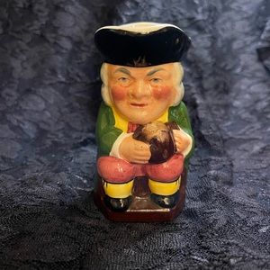 Sylvac Staffordshire Toby Jug Mug Old Toby Creamer Pitcher 4" Made in England